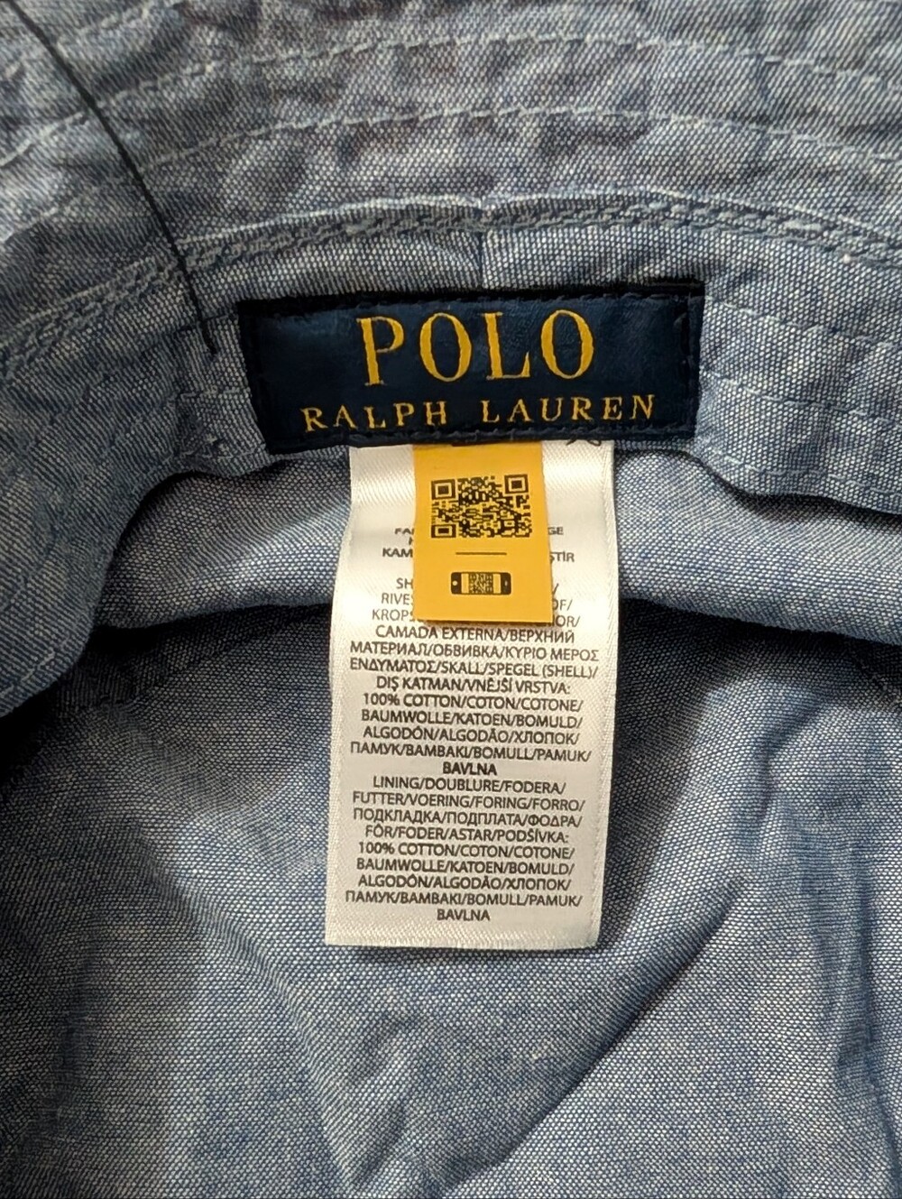 Polo Ralph Lauren Cotton Patchwork Bucket Hat S/M - Picture 5 of 8